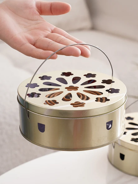 Kapaklı Sivrisinek Kovucu Tütsü Kutusu - Sade Model - 1 Adet - Resim 3