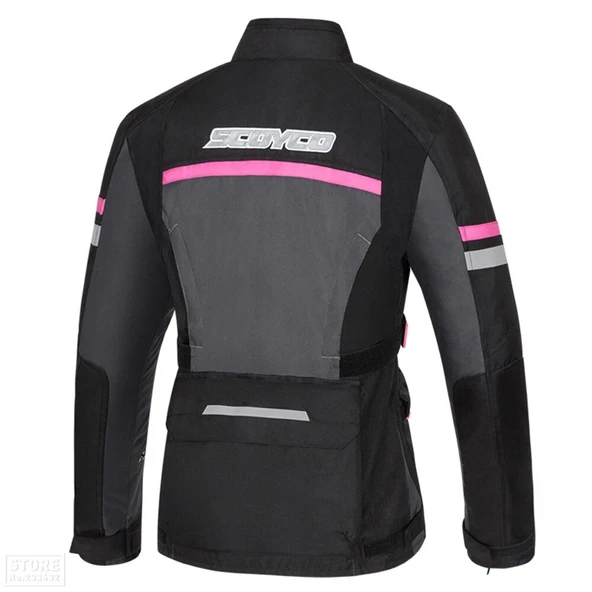 SCOYCO JK122W KORUMALI KADIN MOTOSİKLET MONTU SİYAH - Resim 2