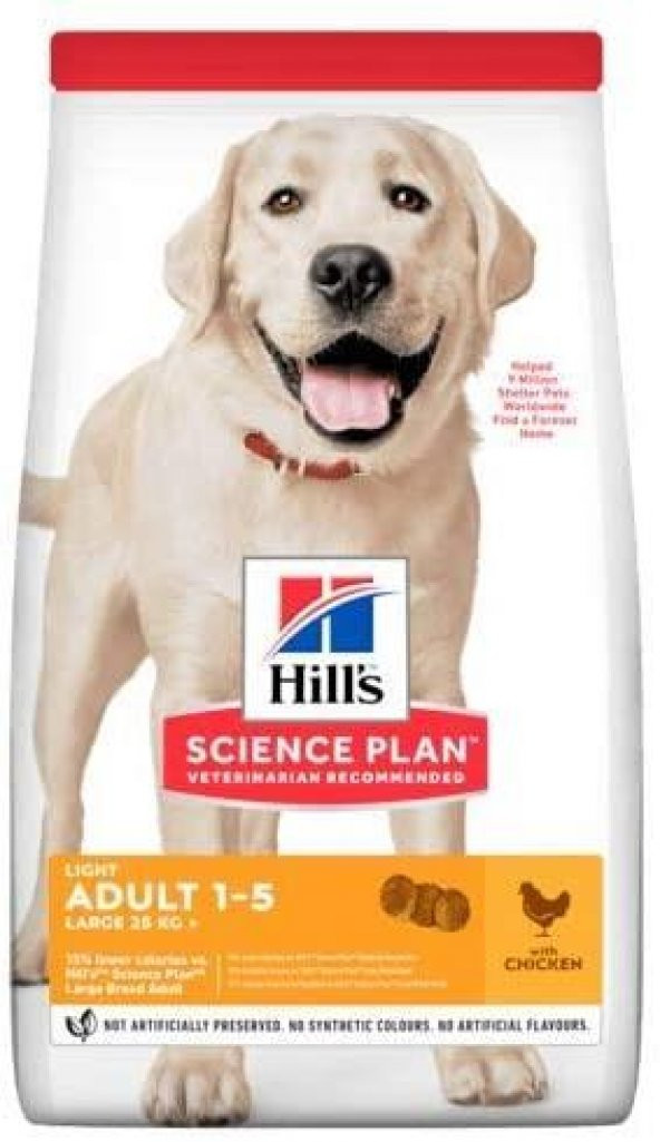 Hills Light Large Breed Büyük Irk Tavuklu Diyet Köpek Maması 14 kg