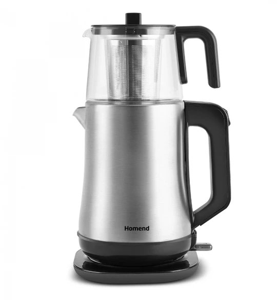 HOMEND ROYALTEA ELEGANT 1777H INOX ÇAY MAKİNESİ SİYAH