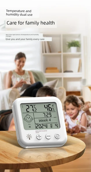 Mini Dijital Termometre Higrometre 1 Adet - 11