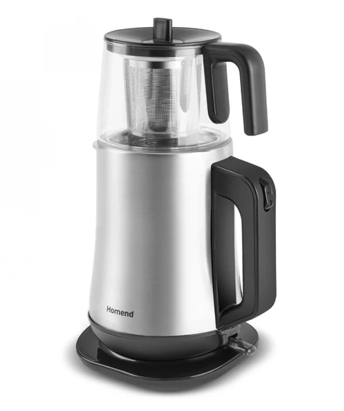 HOMEND ROYALTEA ELEGANT 1777H INOX ÇAY MAKİNESİ SİYAH - 2