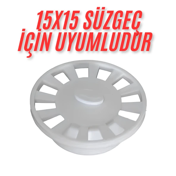 DESIPHON 15x15 Süzgeç İçin Yuvarlak -Oval -daire Gider Kapağı , Yer Süzgeci, Izgarası Gider Kapağı