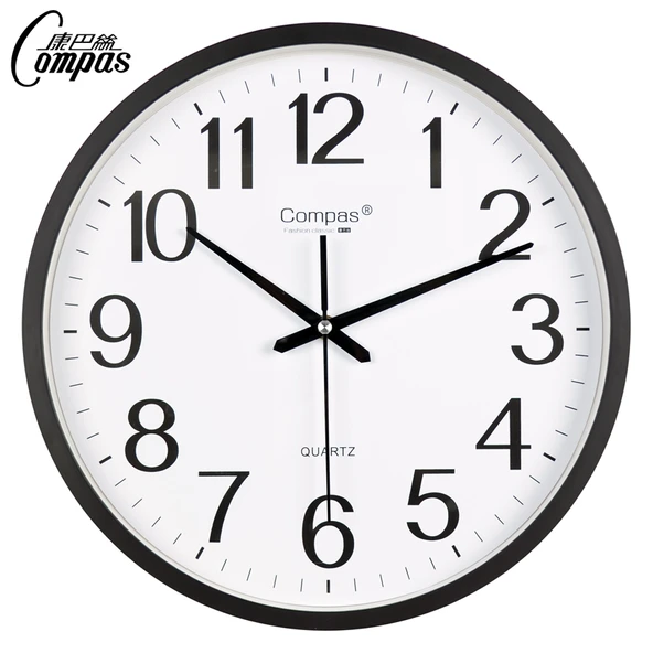 Modern Duvar Saati - Altın Renk Çap 34cm - 3