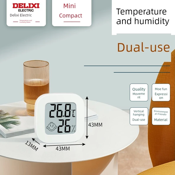 Mini Elektronik Higrometre Termometre - DM-1009 Model