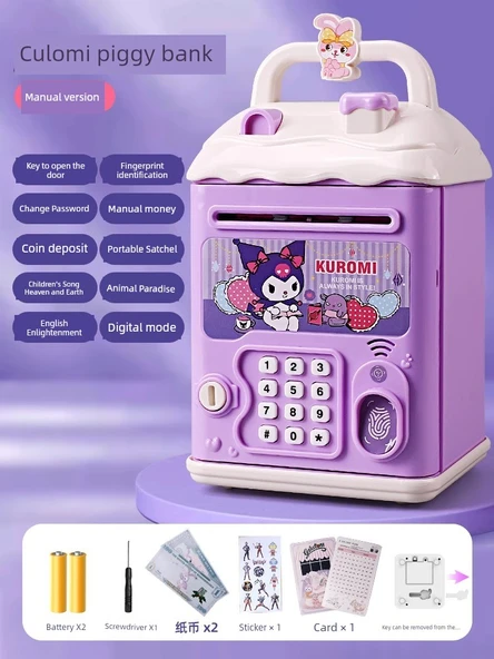 Culomi Kumbara - Otomatik Kapı, Otomatik Para Sarma, Şifreli, Müzikli - Bataryalı
