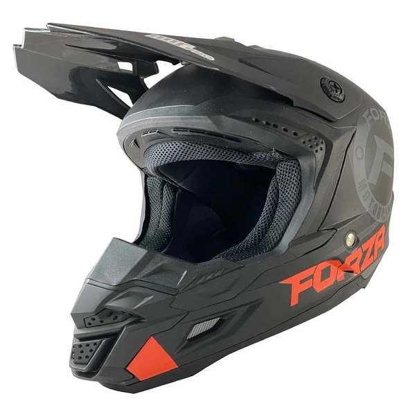 NİKKO MOTOX FORZA MATT TURUNCU CROSS KASK - 2
