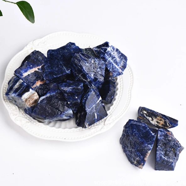 Kristal Cam Aromaterapi Difüzör Taşı - Mavi Granit 2-4cm 100g