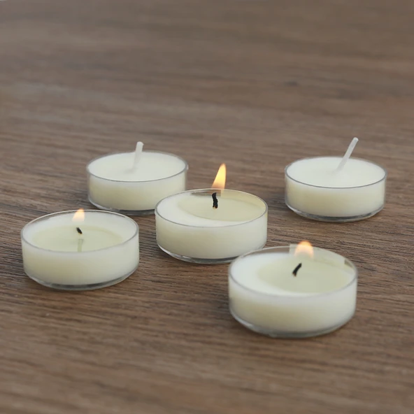 Kokusu Olmayan Dumansız Tealight Mum - Altın Renkli Geyik Küçük Boy - 4