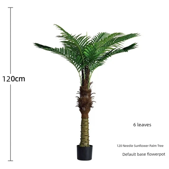 Yapay İğne Yapraklı Ayçiçeği Bitkisi - 120cm - 6 Yapraklı