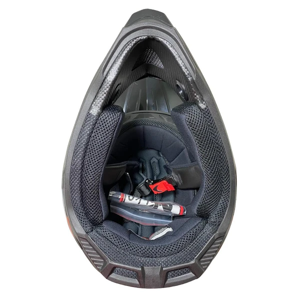 NİKKO MOTOX FORZA MATT TURUNCU CROSS KASK - 6