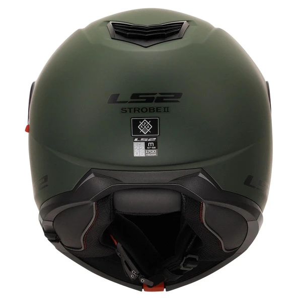 LS2 STROBE 2 MAT YEŞİL ÇENE AÇILIR KASK - 3