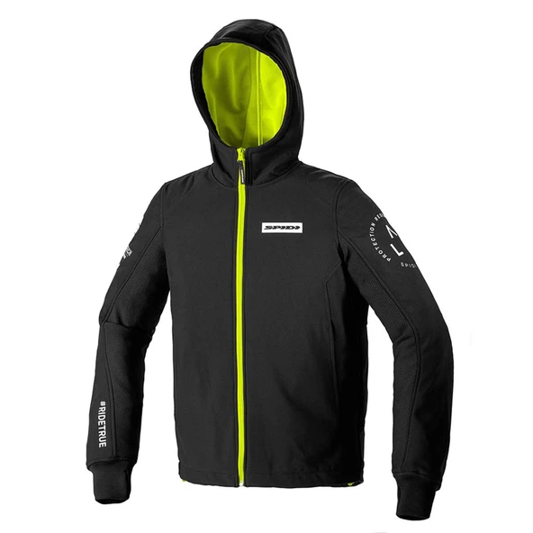 SPIDI HOODIE ARMOR EVO TEKSTİL CEKET SİYAH SARI - 3
