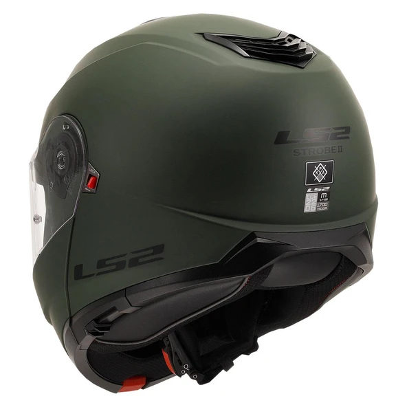 LS2 STROBE 2 MAT YEŞİL ÇENE AÇILIR KASK - 2