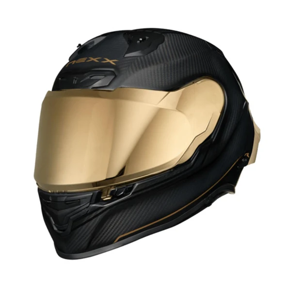 NEXX X.R3R GOLDEN EDITION KARBON MAT SİYAH-SARI KASK - Resim 2