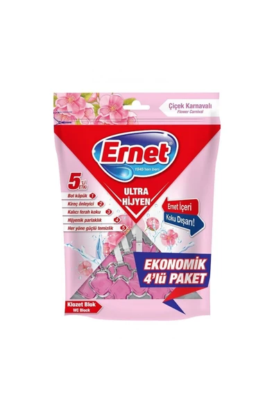 Ultra Hijyen Klozet Blok Çiçek Karnavalı 4x50 G