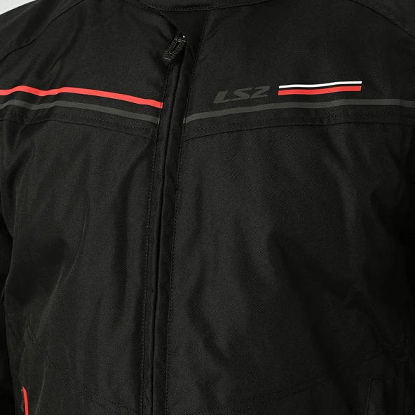LS2 SHADOW MONT SİYAH-KIRMIZI - Resim 3