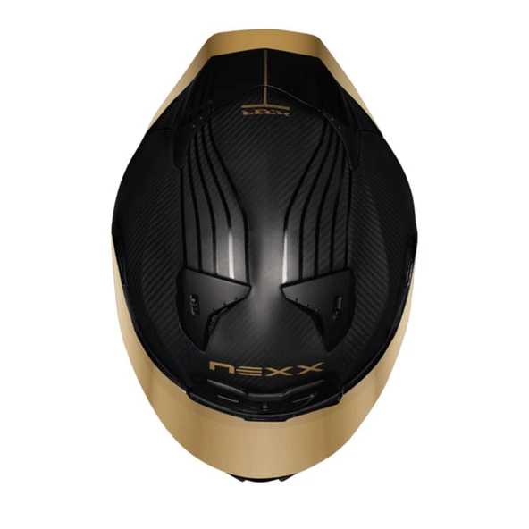 NEXX X.R3R GOLDEN EDITION KARBON MAT SİYAH-SARI KASK - Resim 3