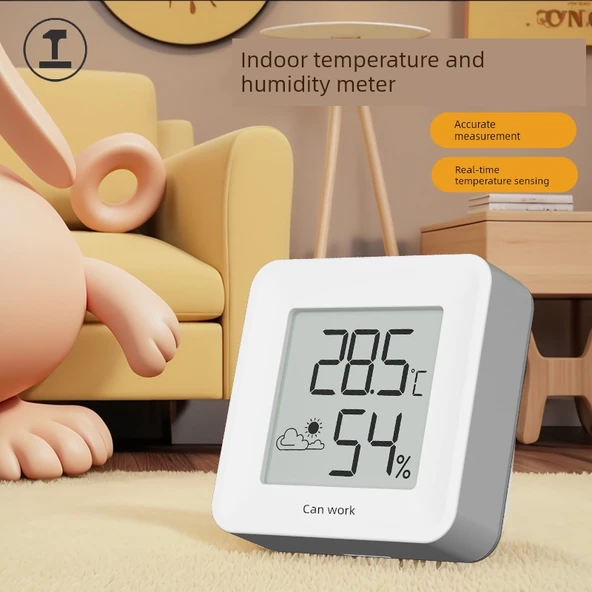 Dijital Termometre ve Nem Ölçer - 2'li Paket Konfor Ekranı - Resim 2