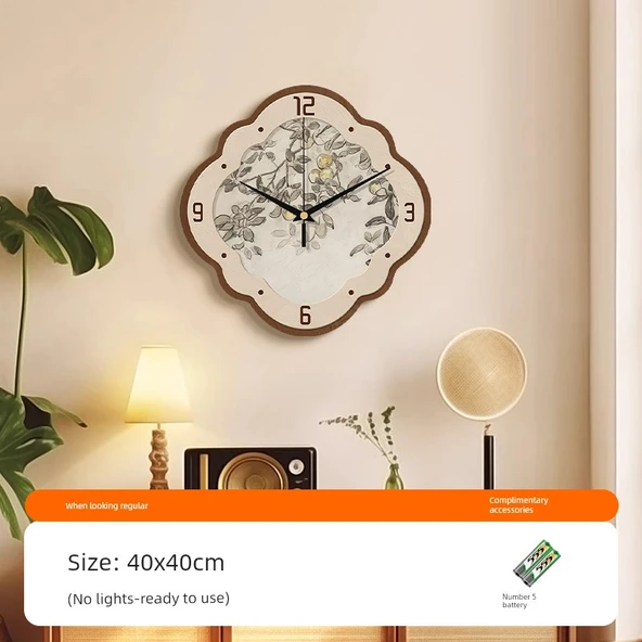 Fransız Antik Duvar Saati - 40cm - Orta Çağ B - Işıksız
