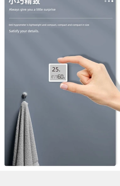 Dijital Termometre Higrometre - Mini İfade - 11