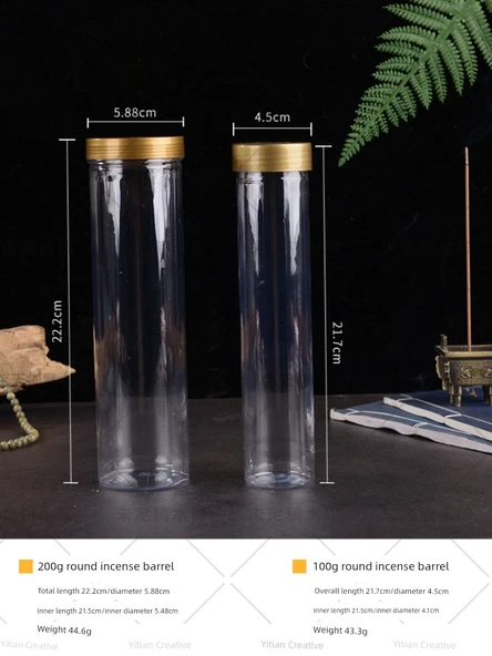 Akrilik Tütsü Saklama Kabı - 21cm İplik Tütsü 10g Akrilik Tütsülük - 3
