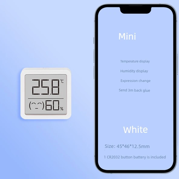 Dijital Termometre Higrometre - Mini İfade Geliştirilmiş