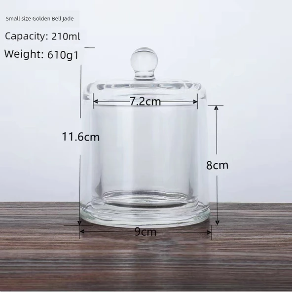 Kristal Kapaklı Gece Lambası Dekoratif Aromaterapi Yağı Saklama Kutusu - Toz Geçirmez Kristal Tank (400 gram kapasiteli) - 11