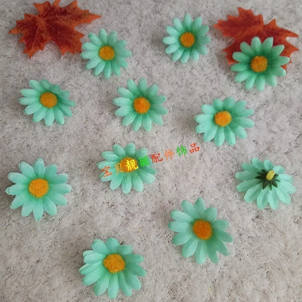 DIY El İşi için Yapay Ayçiçeği Papatya - Kırmızı (Model 2) - 6