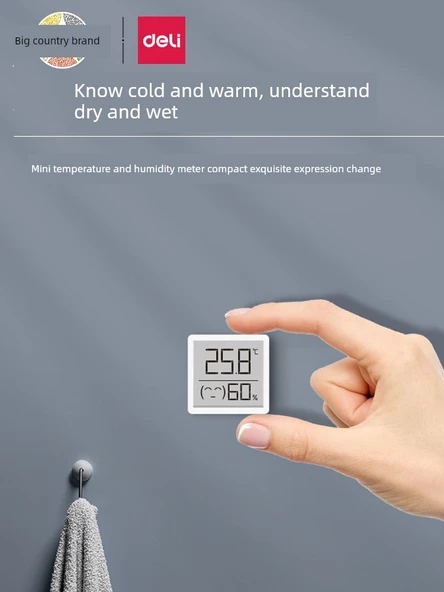 Dijital Termometre Higrometre - Mini İfade - 2