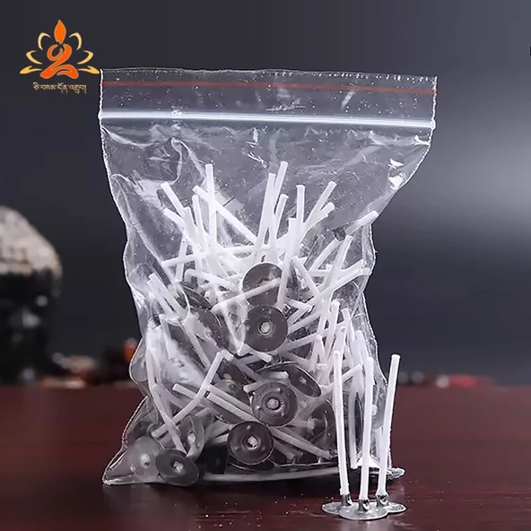DIY El Yapımı Pamuk Dumanı Tütsü Mum Malzemesi - 35 İplikçik 4cm (50 adet)