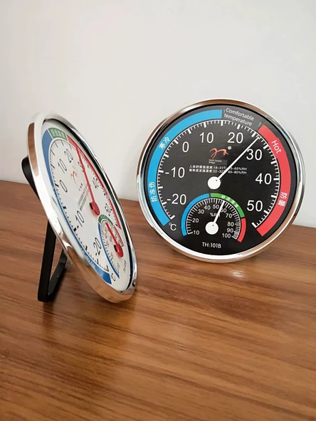 Mini Dijital Yeşil Termometre Higrometre - 8