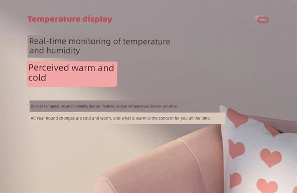 Dijital Oda Termometresi ve Nem Ölçer - Sarı - Pilli Model - Resim 10