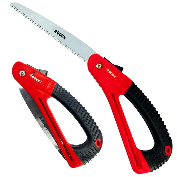 Budama Testeresi 180 mm Metal Kilitli Çelik Düz Ağaç Dal Bağ El Testeresi Açılıp Kapanır - 5