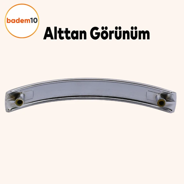 Kemer 10 ADET 128 mm Mobilya Mutfak Dolabı Çekmece Dolap Kapak Kulpu Düz Metal Kulp Kulbu Kulpu Krom - 3