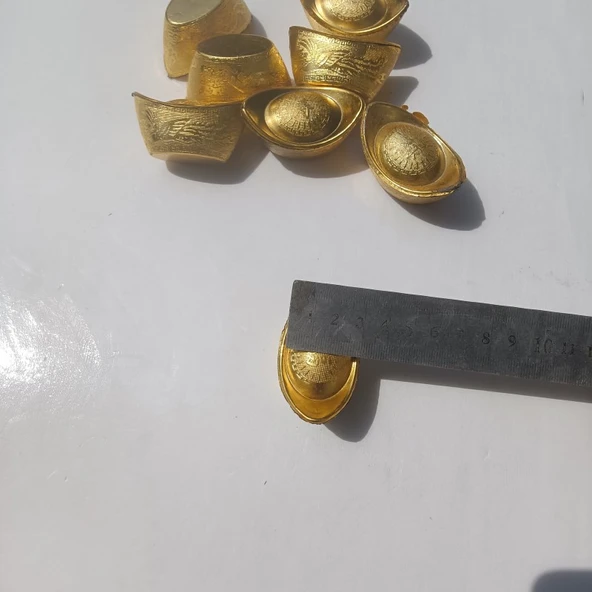 Tomb-Sweeping Day Adak Plastik Altın Külçe Para Ağacı Bereket Boynuzu - 8