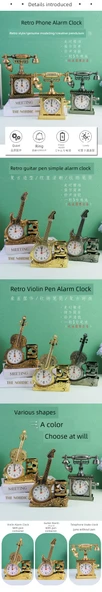 Kupa Şeklinde Çalar Saat - Altın - 013 - 11