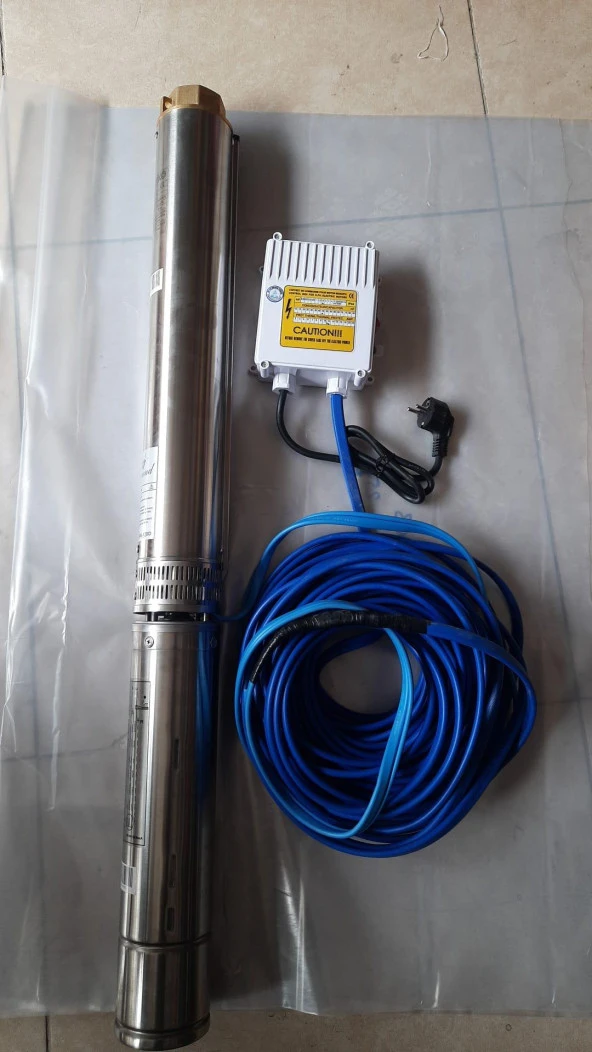 ALARKO 4sdm4/18 2HP - 25Mt Kablolu Ve Panolu Monofaze Dalgıç Pompa takımı - Resim 2