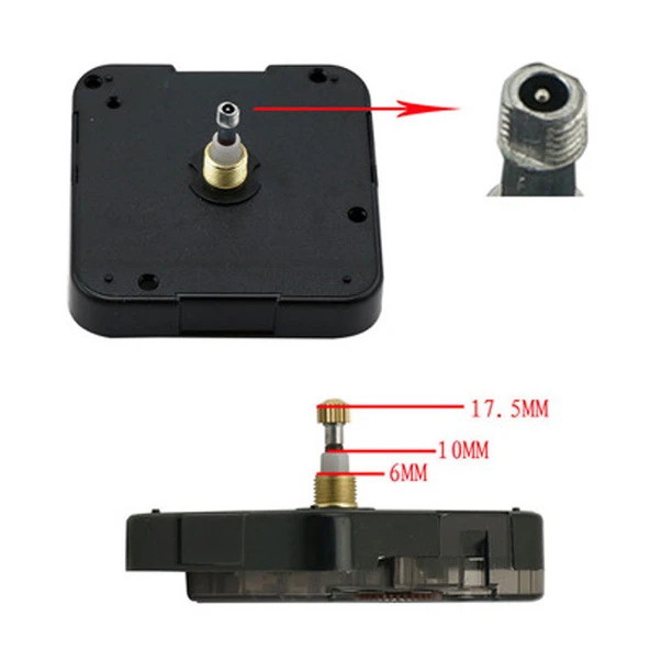Minimalist Modern Metal DIY Duvar Saati - Orta Siyah Kadran 10cm - 12