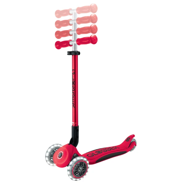 Globber Elite Deluxe Işıklı Scooter - Kırmızı - 2