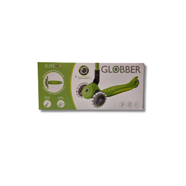 Globber Elite Deluxe Işıklı Scooter - Elma Yeşili - Resim 9