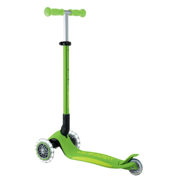 Globber Elite Deluxe Işıklı Scooter - Elma Yeşili - 3