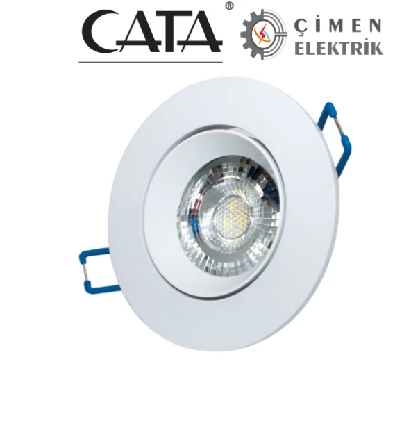 CATA CT 5256 Beyaz Kasa Led Spot 8W 6400K Beyaz Işık