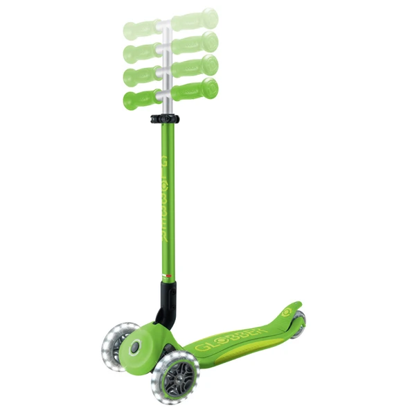 Globber Elite Deluxe Işıklı Scooter - Elma Yeşili - 2