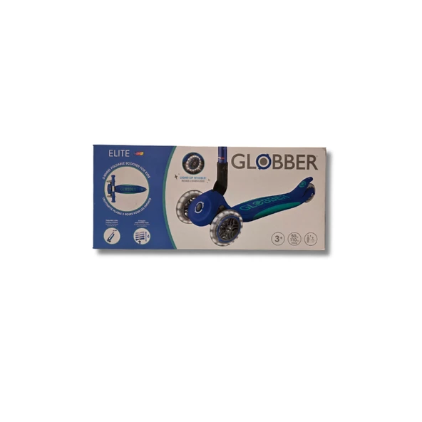 Globber Elite Deluxe Işıklı Scooter - Lacivert - Resim 9