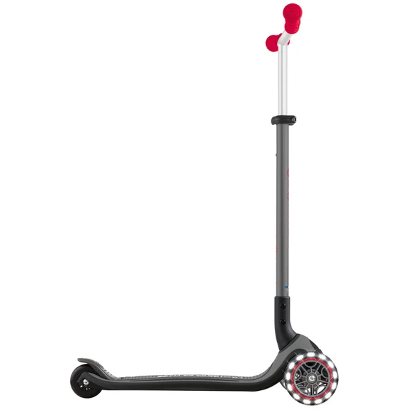 Globber Master Işıklı Katlanabilir Scooter - Kırmızı / Siyah - 5