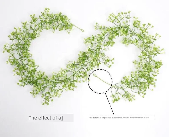 Yapay Çiçek Sarmaşığı - 1.7 m Gypsophila [Tek] - Resim 9