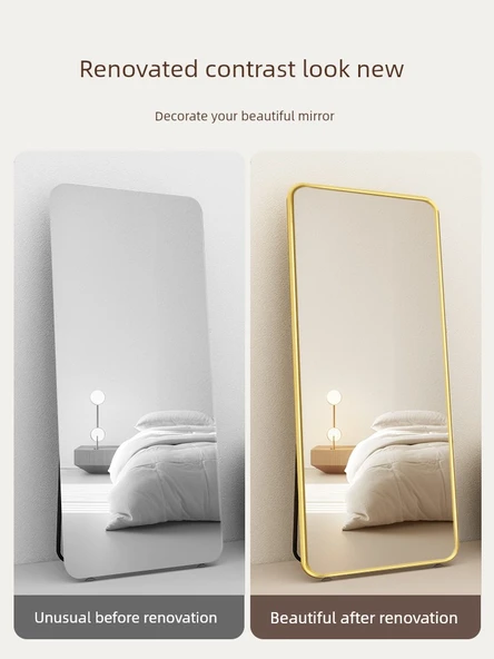 Kendinden Yapışkanlı Ayna Kenarı Dekoratif Şerit - Rose Gold - 1.2cm x 3m - 3