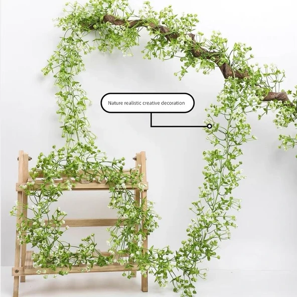 Yapay Çiçek Sarmaşığı - 1.7 m Gypsophila [3 Adet]