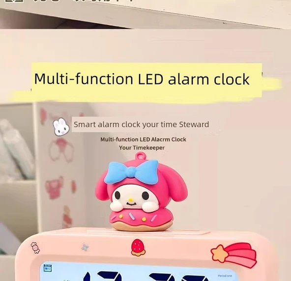 Xiaomi Beyaz Mini Pilli Çocuk Alarm Saati - Düşük Ses - 8